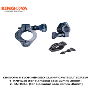 Kingoya Nylon Hinged Clamp with Bolt Screw (for 32mm - 38mm pole)